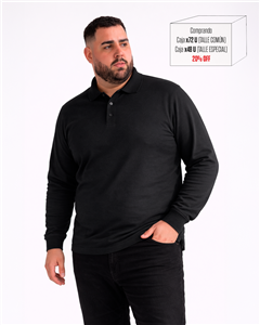 P5603 - Chomba Piqué Lisa M/L TALLE ESPECIAL
